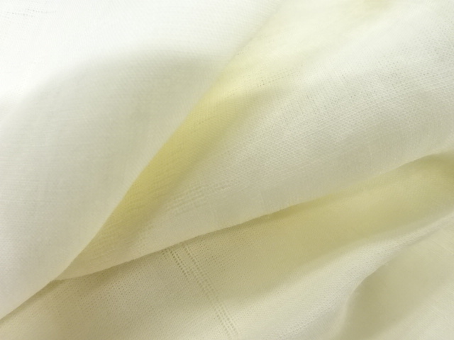  アンティーク　紗　透かし織　草花模様長襦袢